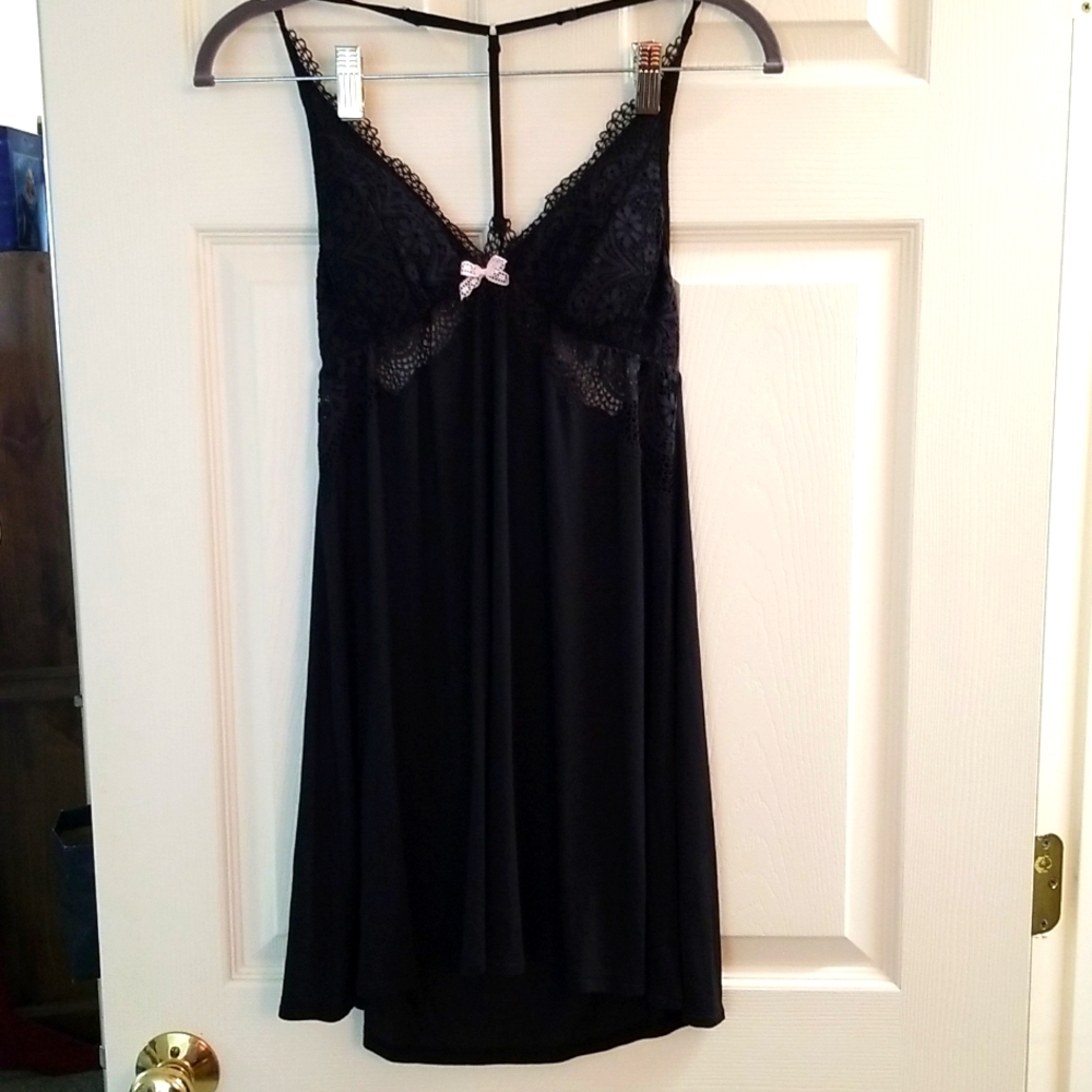 🖤 NWOT VICTORIA SECRET BLACK LACE NIGHTY 🖤